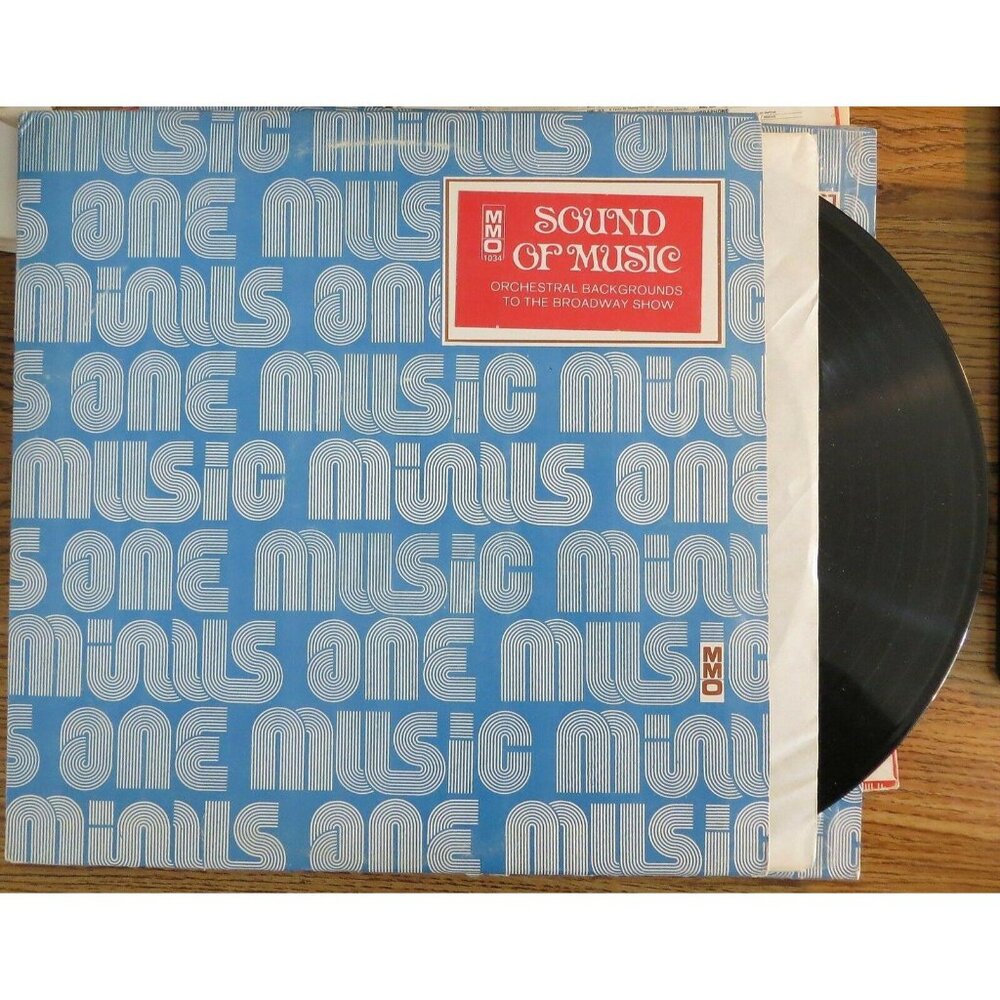 Sound of Music Vinyl Orchestral Background Broadway MMO1034 Blue Cover 14503-DW